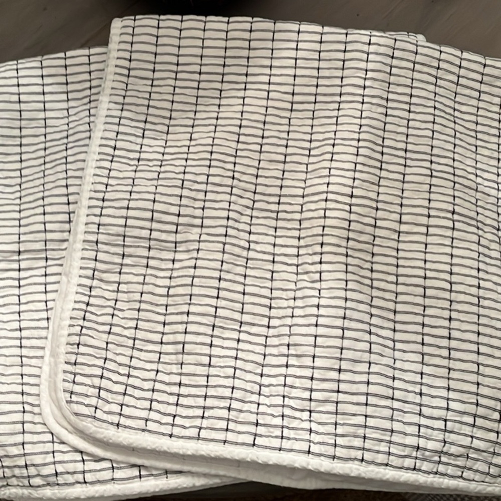 Tahari White and Black Striped Garment